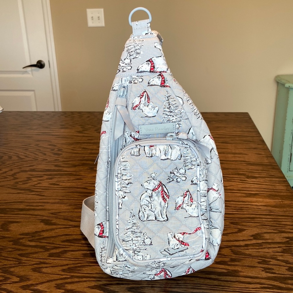 Vera Bradley Beary Merry Mini Sling Backpack